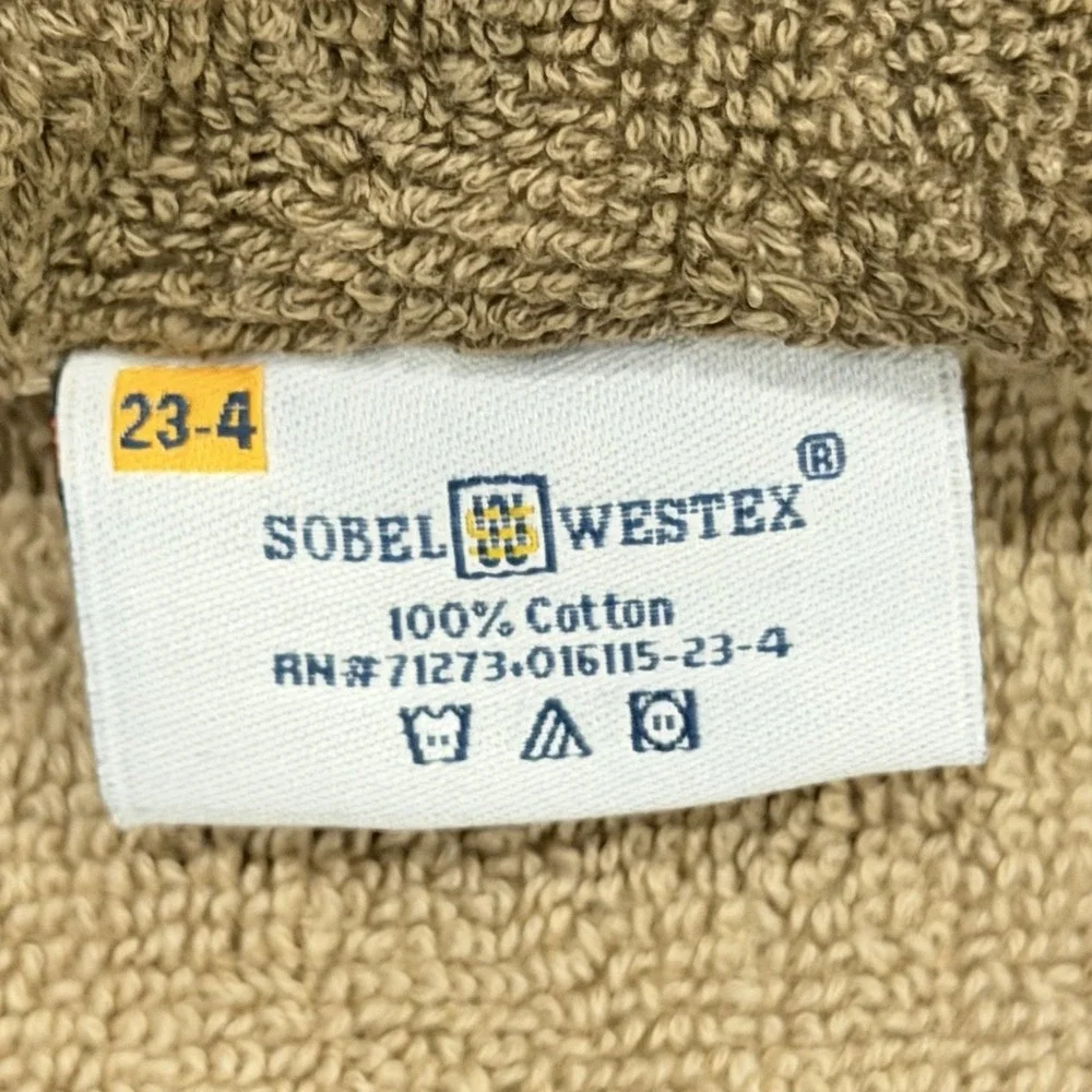 Cunard Cruise Line Sobel Westex Beach Pool Towel 63x33 100% Cotton Brown